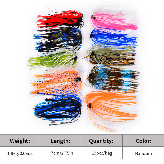 Proberos 10PC Vibrant Skirted Jig Heads – Top - Selling Fishing Baits for Anglers