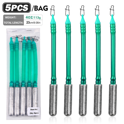 PROBEROS PJ034 Dragging Lead Weight Sinker 1.5oz-4oz 5PCS/Bag