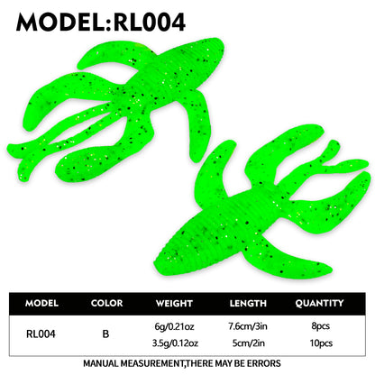 PROBEROS RL004 Bionic Creature Soft Plastic Lure 10PCS/8PCS