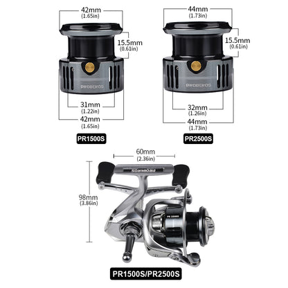 PROBEROS® PowerGrip Spinning Reel Power Meets Precision – Built for Speed and Control