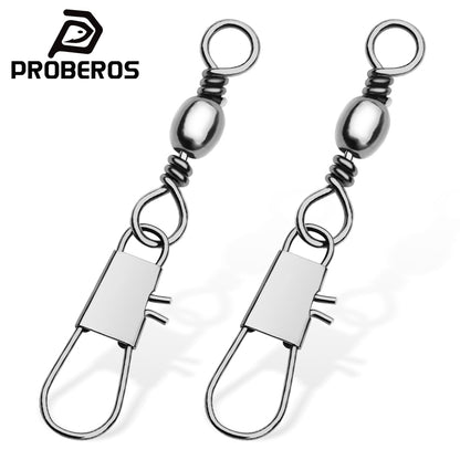 PROBEROS DAC014 Type B Snap Swivel Stainless Steel Fishing Line Connector