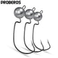 PROBEROS® Wide Belly Crank Lead Head Hook 3.5g 5g 7g 10g Primary Color Lead Head Hook Soft Lure 20pcs - Proberos