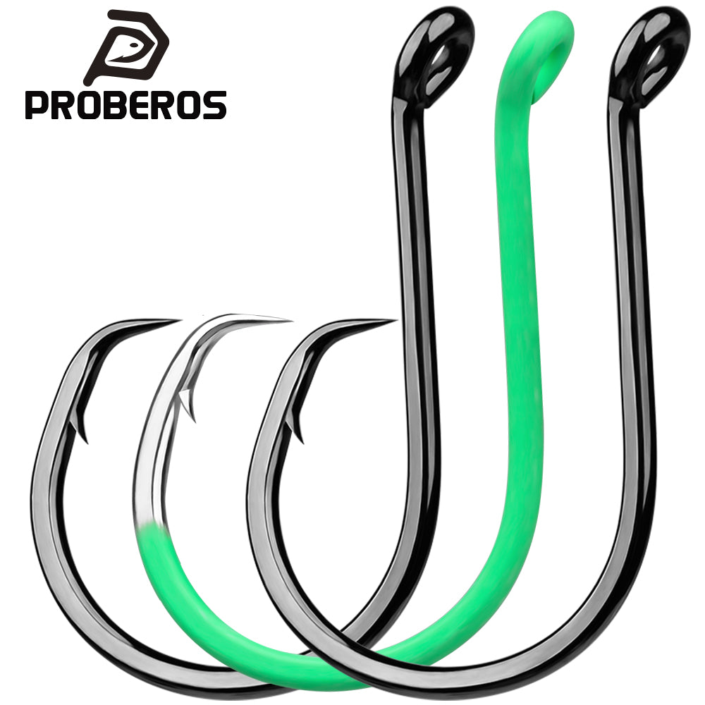 PROBEROS P6092 High Carbon Steel Saltwater Circle Fishing Hooks