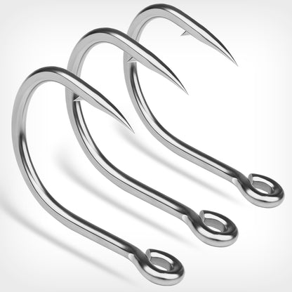 Anti-rust tin color finish of PROBEROS SJ41 stainless steel ocean game fishhooks