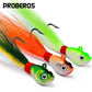 PROBEROS® Lure Small Lead Fish Long-cast Submerged Small Iron Plate VIB with Feather Hook Tied Hair Hook Metal Hard Bait Fake Bait 10pcs - Proberos