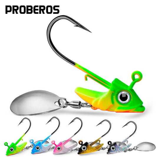 PROBEROS® Lure Lead Head Hook with Hook Fish Head Lead Head Hook Soft Fish Counterweight Anti Hanging Bottom Fish Hook 7g 10g 15g Lure Accessories 20pcs - Proberos