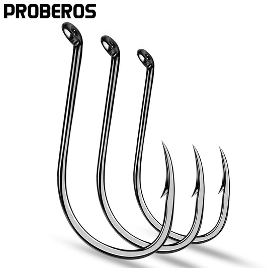 PROBEROS 100pcs barbed fishing hook for salt water with high carbon steel suitable for fishing dayu11 freshwater fish hook