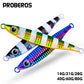 PROBEROS 5pcs Luminous Fishing Lure - Slow Jigging Hard Lure, Iron Plate Fish Design, Realistic Stripes & Marble Patterns, Sunken Throwing Device for Fishing, Fishing Lure - Proberos