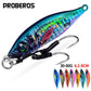 PROBEROS 5pcs Luminous Jigging Lure 30-40-60-80g Metal Jigs Fishing Bait Sea Fishing Jig Spoon Trolling Wobbler Hard Isca Pesca - Proberos