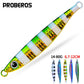 PROBEROS 5pcs Luminous Fishing Lure - Slow Jigging Hard Lure, Iron Plate Fish Design, Realistic Stripes & Marble Patterns, Sunken Throwing Device for Fishing, Fishing Lure - Proberos
