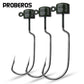 PROBEROS® Ned Lead Head Hook Soft Worm Hook Micro Matter Lead Head Hook Lure False Bait Wild Fishing Warp Mouth Bass Reinforced Sharpness Anti-Hook 50pcs - Proberos