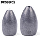 PROBEROS® Bullet Lead Lure Accessories Bullet Lead Texas Free Fishing Rig Fishing Anti Hanging Bottom Lure Accessories 100pcs - Proberos