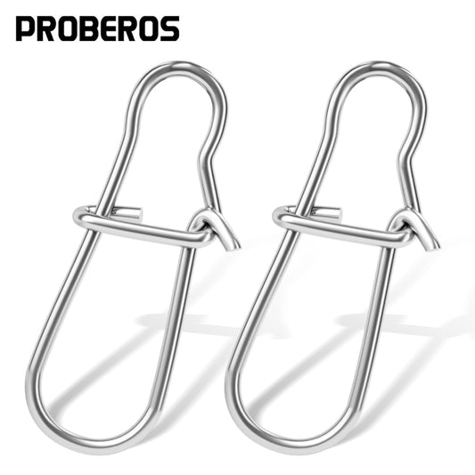 PROBEROS Stainless Steel Reinforced Pins Lure Power Connectors Lure Quick Hook Attachment Ring Fishing Accessories 200pcs