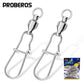 PROBEROS high-speed figure-of-eight swivel Bearing swivel stainless steel reinforced pin connector Fishing supplies accessories 50pcs - Proberos