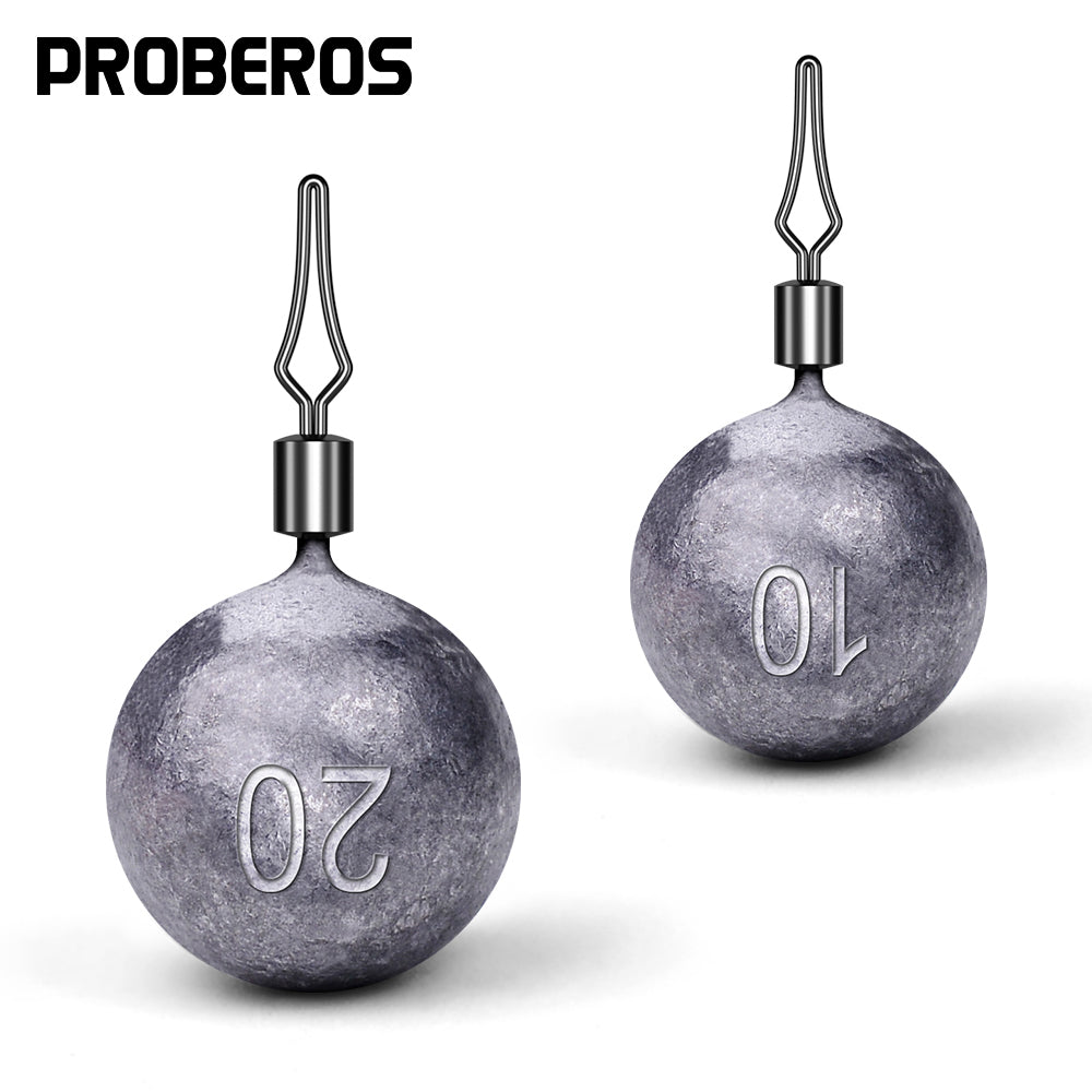 PROBEROS Lure Reverse Fishing Sinker Cylindrical Rod Anti-Hanging Bottom Inverted Counterweight Lead Fishing Tackle Accessories 10 Packs 100pcs