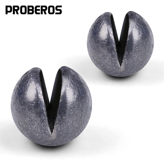 PROBEROS Counterweight Biting Lead Open Lead Clip Lead Round Counterweight Lead No Injury Line Fast Lead Sinker Sea Fishing Fishing Tackle Accessories 100pcs