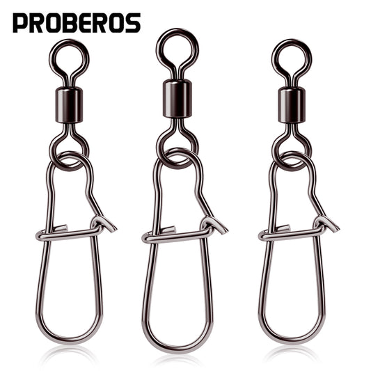 PROBEROS American Swivel Ring Reinforced Pin Figure 8 Ring Connector Figure 8 Ring Quick Swivel Hook Fishing Accessories 200pcs
