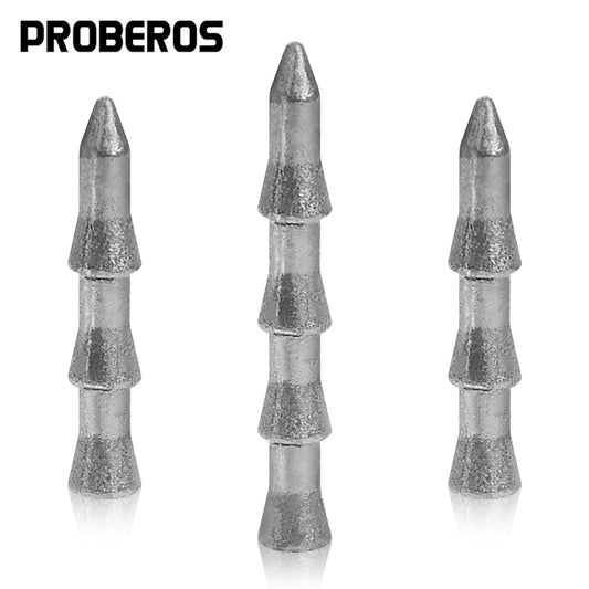 PROBEROS Tower Plumb Sinker Lure Soft Bait Special Lead Counterweight Root Fishing Reverse Fishing Texas Fishing Set Soft Worm Perch Bait Accessories 100pcs