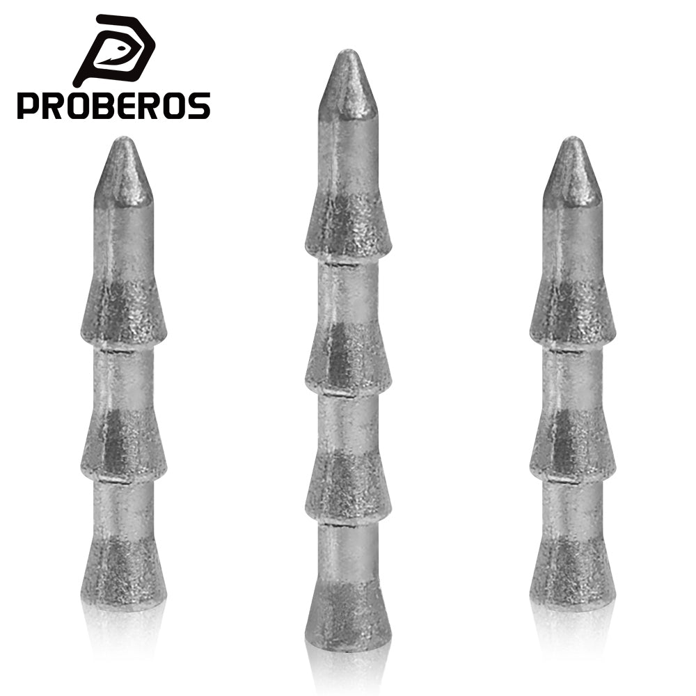 PROBEROS Tower Type Insert Lead Sinker 0.5g-2.5g 10Pcs Soft Bait Weight for Texas Rig Fishing Accessories