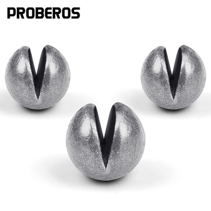 PROBEROS Open Bite Lead Counterweight Open Lead Round Lead Clamp No Injury Line Fast Lead Sinker Sea Fishing Fishing Accessories 300pcs