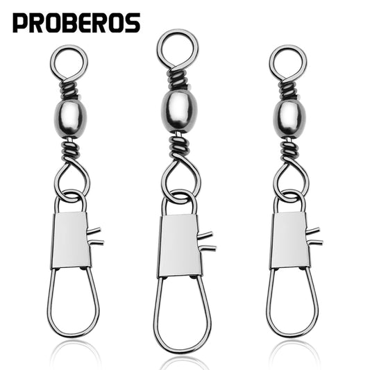 PROBEROS B-type pin lure connector bottle shaped figure eight ring fast turn ring fishing accessories fishing supplies 200pcs