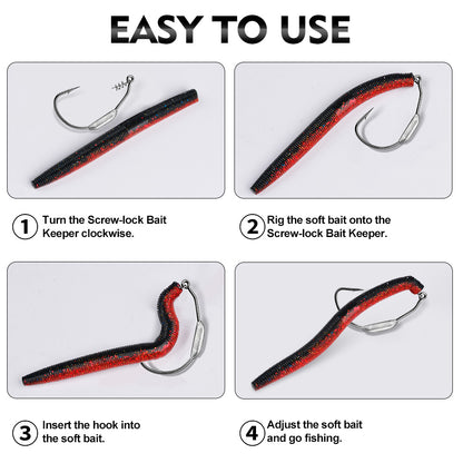 PROBEROS QBG001 Soft Plastic Swimbait Weedless for Bass Trout Pike
