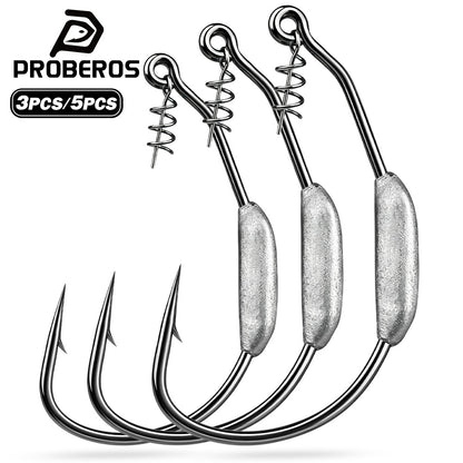 PROBEROS QBG001 Soft Plastic Swimbait Weedless for Bass Trout Pike
