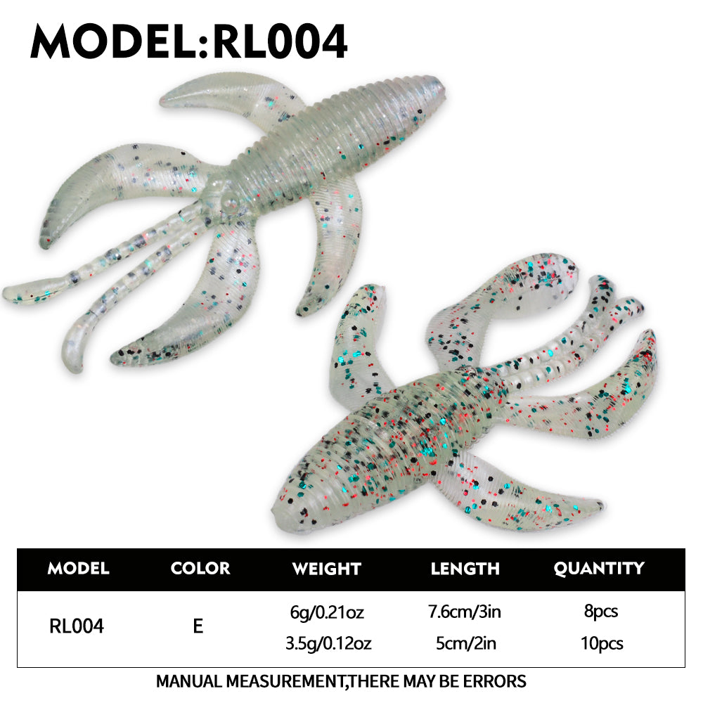 PROBEROS RL004 Bionic Creature Soft Plastic Lure 10PCS/8PCS