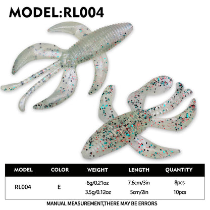 PROBEROS RL004 Bionic Creature Soft Plastic Lure 10PCS/8PCS