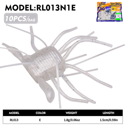 SUNLURE RL013 Small Creature Baits (1.8g/3g) | Soft Crappie Lures