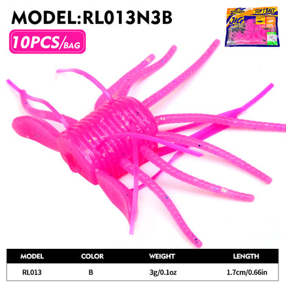 SUNLURE RL013 Small Creature Baits (1.8g/3g) | Soft Crappie Lures
