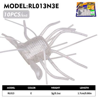 SUNLURE RL013 Small Creature Baits (1.8g/3g) | Soft Crappie Lures