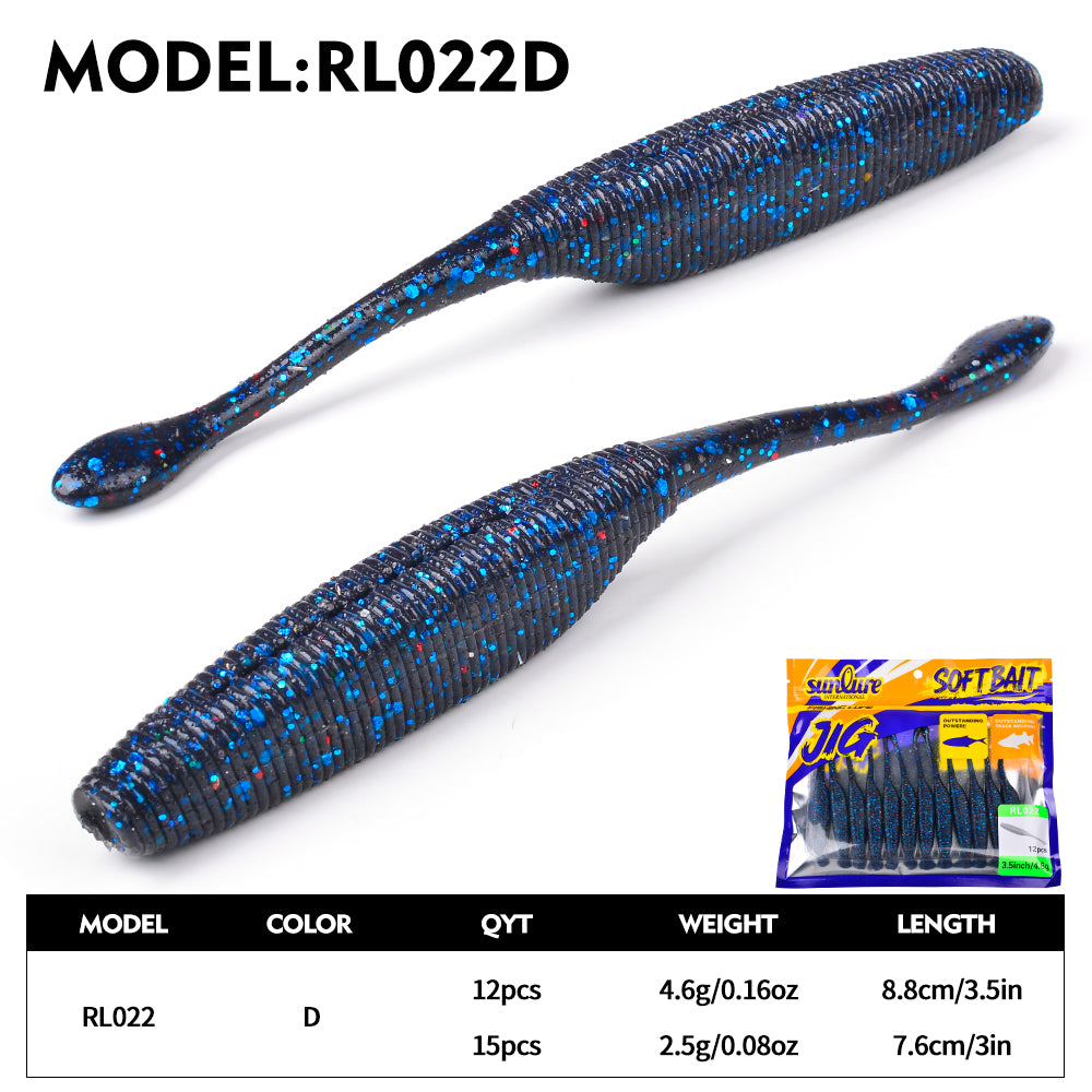Sunlure 6color Needle Tail Fish Shaped Worm Soft Bait 12/15PCS Artificial Silicone Wobbler Swimming Bait Trout Bass Saltwater Fishing Lures Sunlure 6color Needle Tail Fish Shaped Worm Soft Bait 12/15PCS Artificial Silicone Wobbler Swimming Bait Trout Bass Saltwater Fishing Lures