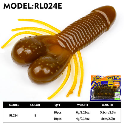 SUNLURE RL024 Crawfish Soft Bait | Soft Plastic Lure 4g-6g 10PCS