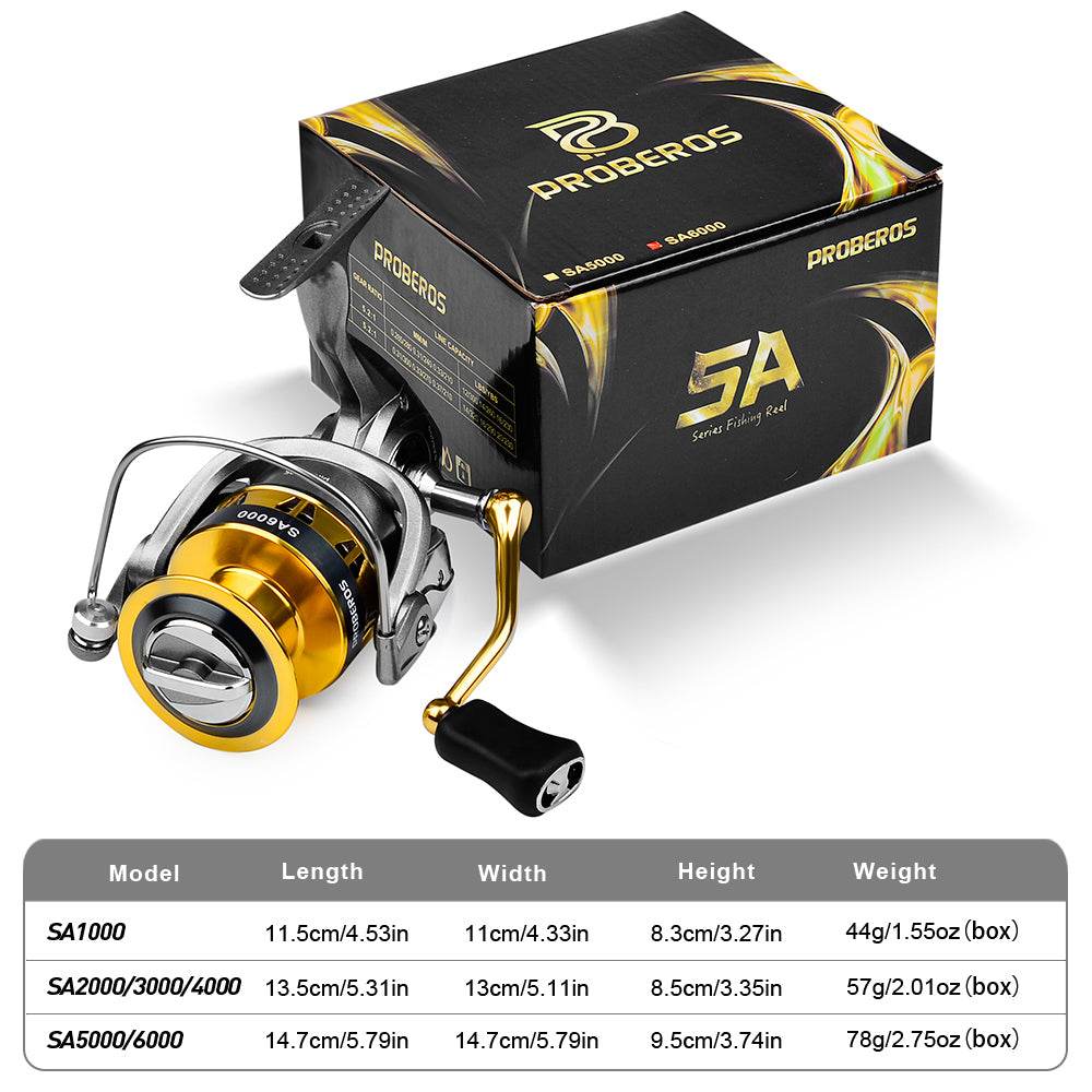 PROBEROS® NylonCore Spinning Reel Lightweight. Rugged. Adventure-Ready. - Proberos