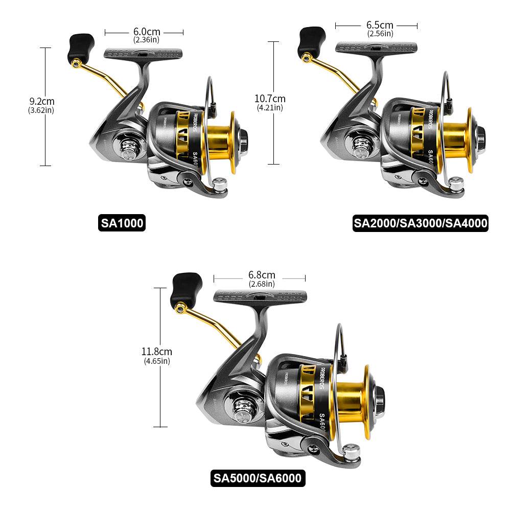 PROBEROS® NylonCore Spinning Reel Lightweight. Rugged. Adventure-Ready. - Proberos