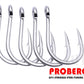 PROBEROS Sea Fishing Stainless Steel Hook Barbed Anchor Hook Seawater Corrosion Resistant Boat Fishing Hook Lure Fishing Hook 50pcs - Proberos