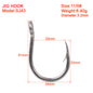 PROBEROS stainless steel hooks for sea fishing have barbs with hoop hooks, seawater corrosion resistant boat hooks, iron plate hooks, 50pcs