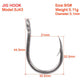 PROBEROS stainless steel hooks for sea fishing have barbs with hoop hooks, seawater corrosion resistant boat hooks, iron plate hooks, 50pcs - Proberos