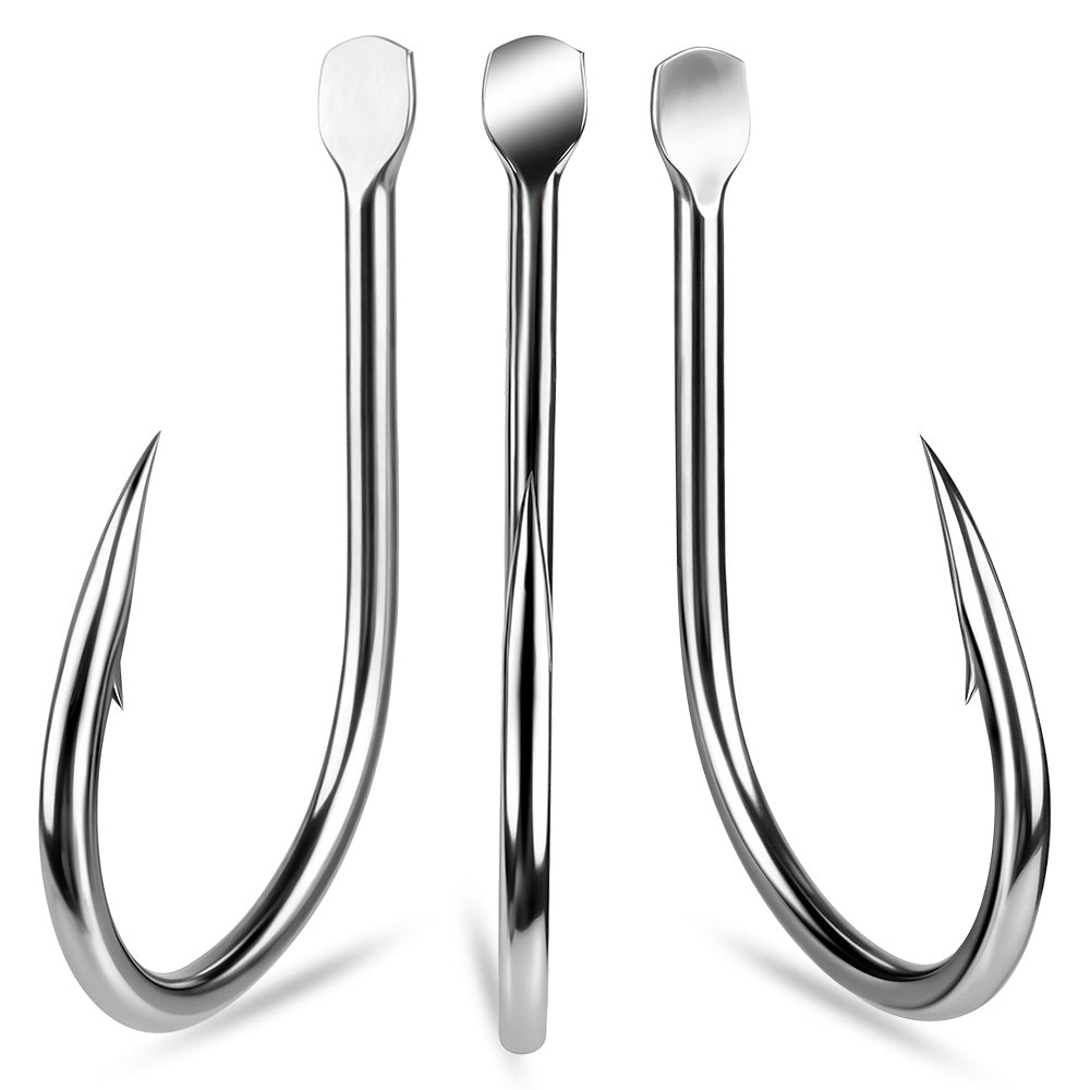 PROBEROS SJ57 Stainless Steel Circle Fishing Hooks, 1/0#-9/0# Heavy Duty Hooks
