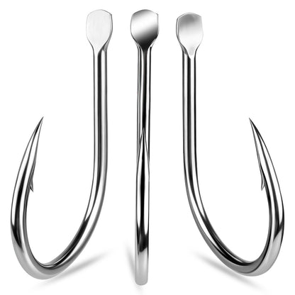 PROBEROS SJ57 Stainless Steel Circle Fishing Hooks, 1/0#-9/0# Heavy Duty Hooks