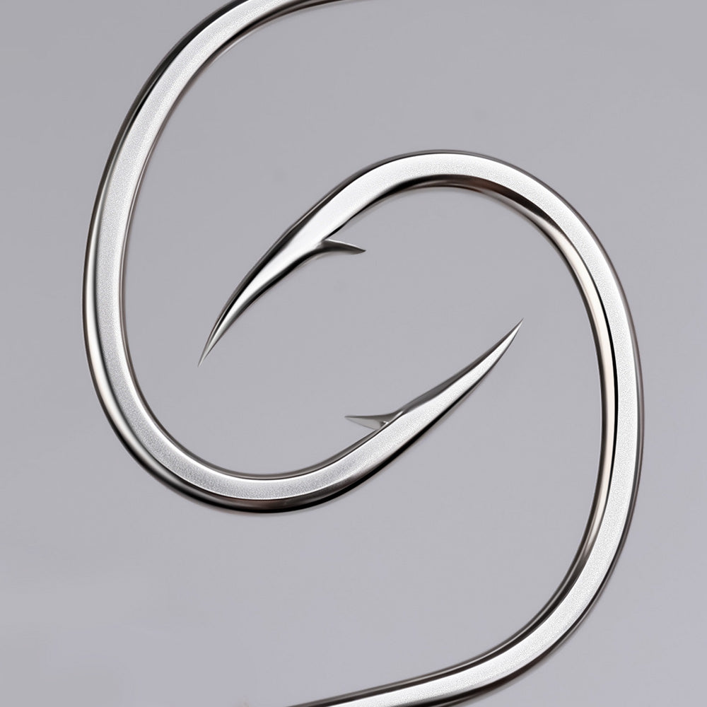 PROBEROS SJ57 Stainless Steel Circle Fishing Hooks, 1/0#-9/0# Heavy Duty Hooks