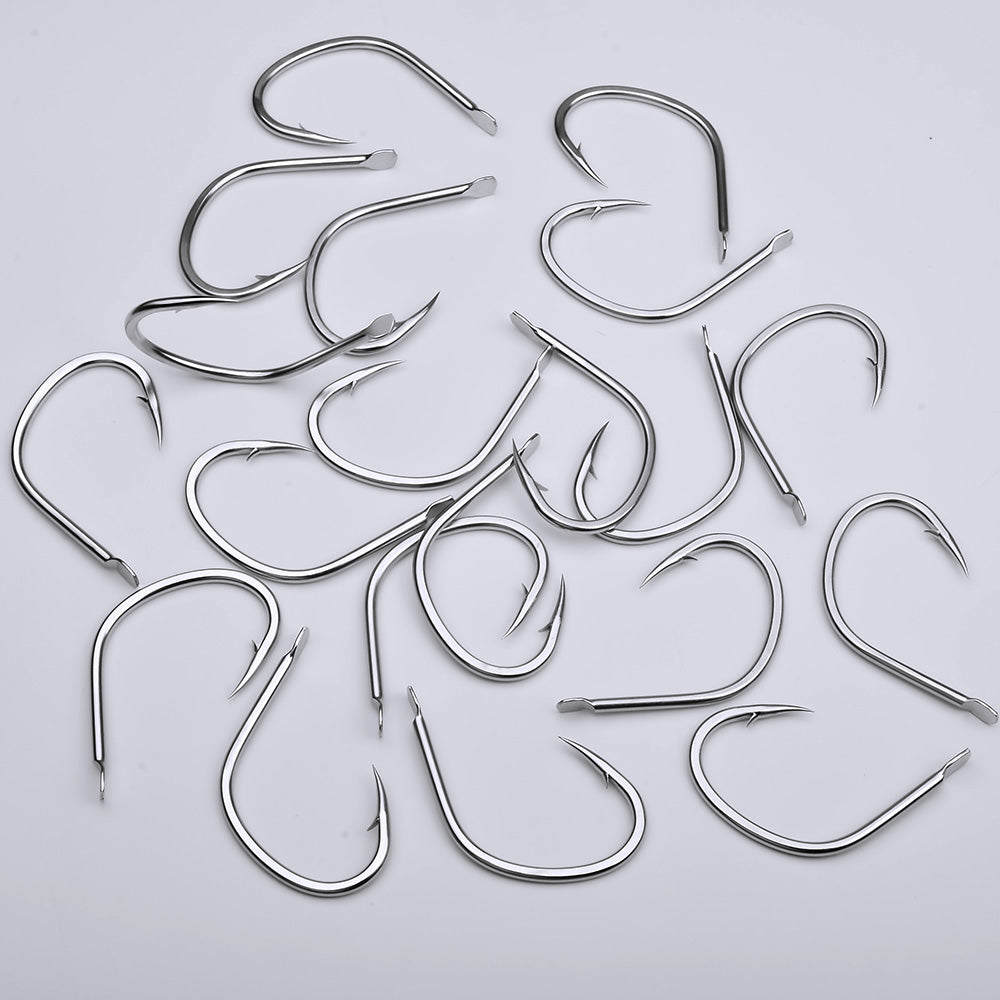 PROBEROS SJ57 Stainless Steel Circle Fishing Hooks, 1/0#-9/0# Heavy Duty Hooks
