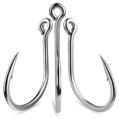 PROBEROS SJ58 Stainless Steel Circle Fishing Hooks, 1/0#-9/0# Heavy Duty Offshore Hooks