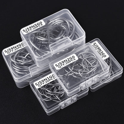 PROBEROS SJ59 Stainless Steel Circle Fishing Hooks, 1/0#-5/0# Saltwater Heavy Duty Fish Hooks