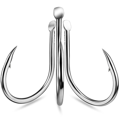 PROBEROS SJ59 Stainless Steel Circle Fishing Hooks, 1/0#-5/0# Saltwater Heavy Duty Fish Hooks