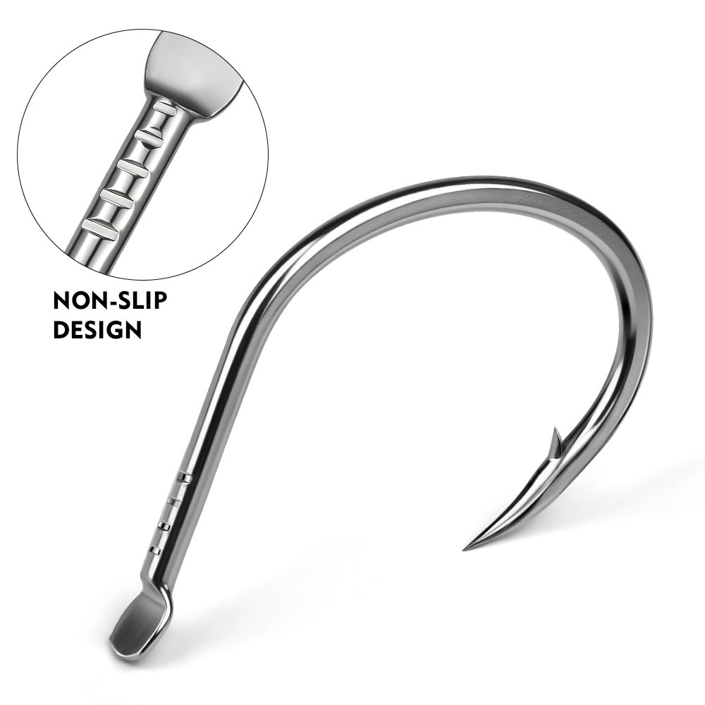 PROBEROS SJ59 Stainless Steel Circle Fishing Hooks, 1/0#-5/0# Saltwater Heavy Duty Fish Hooks