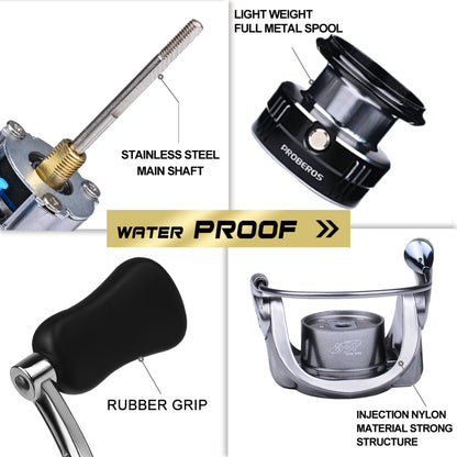 PROBEROS® PowerGrip Spinning Reel Power Meets Precision – Built for Speed and Control