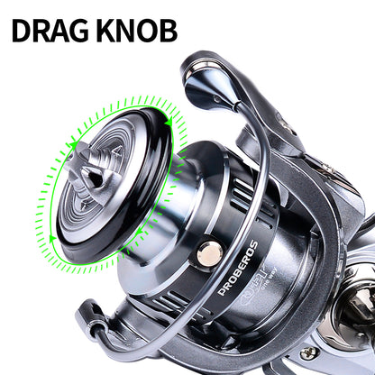 PROBEROS® PowerGrip Spinning Reel Power Meets Precision – Built for Speed and Control