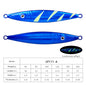 PROBEROS 5PCS Metal Jig Fishing Lure Slow Cast Hard Lure Jigging Spoon Artificial Shore Metal Bait Sea Tackle 60G 80G 100G 120G 160G 200G